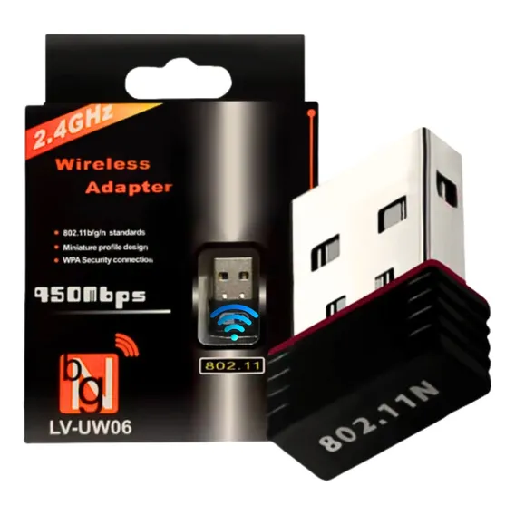 Placa Rede Sem Fio Adaptador Usb Wireless 802.11n 950mbps Foto 1