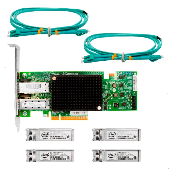 Placa Rede Sfp+ Hp Nc552sfp 10gb + Ftlx8571d3bcv-it + Cordão Foto 1