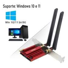 Placa Rede Wifi 6 I-e Offboard, Bluetooth 5.3, Windows Foto mini 4