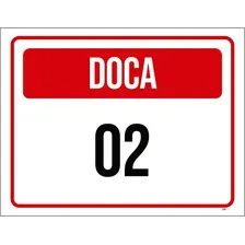 Placa Sinalização - Doca 02 27x35 Foto mini 1