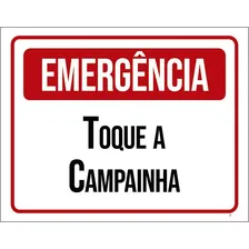Placa Sinalização - Emergência Toque Campainha 27x35 Foto mini 1