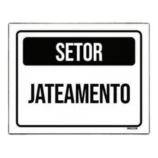 Placa Sinalização - Setor Jateamento 27x35 Foto mini 1