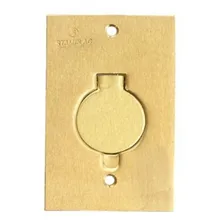 Placa Tomada Piso Tomada Latão + Tomada 20a Foto mini 2