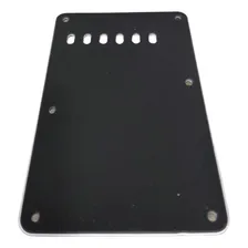 Placa Traseira Preto Brilhante 3 Camadas Padrao Stratocaster Foto mini  2