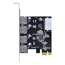 Placa Usb Com 4 Usb 3.0 Pci Express Pci-e X1 - Pu30-4 Foto mini 4