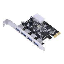 Placa Usb Com 4 Usb 3.0 Pci Express Pci-e X1 - Pu30-4 Foto mini  2