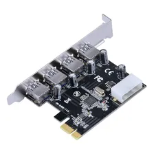 Placa Usb Com 4 Usb 3.0 Pci Express Pci-e X1 - Pu30-4 Foto mini  3