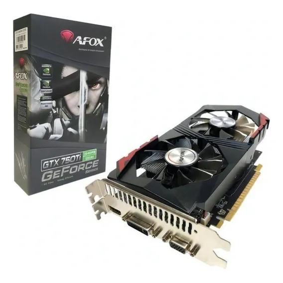 Placa Video Geforce Gtx 750ti 2gb Ddr5 Afox Nova Foto 1