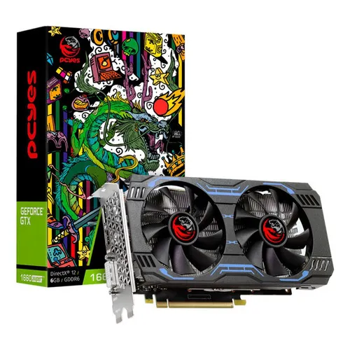 Placa VĂdeo Pcyes Geforce Gtx 1660 Super, 6gb Gddr6, 192 Foto 1