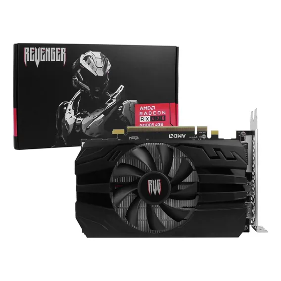 Placa Vídeo Rx470 Gamer 4gb Gddr5 Pci-e 3.0x16 Hdmi Dp Dvi Foto 1