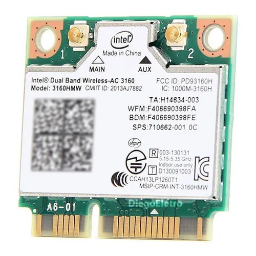 Placa Wifi 5ghz Intel Dual Band Para Notebook Asus K45vm Foto 1