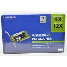 Placa Wireless N Pci Linksys Wmp300n Com Antena Com Foto mini 4