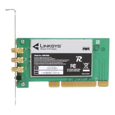 Placa Wireless N Pci Linksys Wmp300n Com Antena Com Foto mini 3