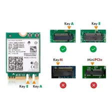 Placa Wireless Wi-fi 6e Intel Ax210 com bluetooth 5.3 Foto mini 1