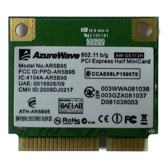 Placa Wireless Wifi Dv5-2040br Ar5b95 Atheros Foto 1