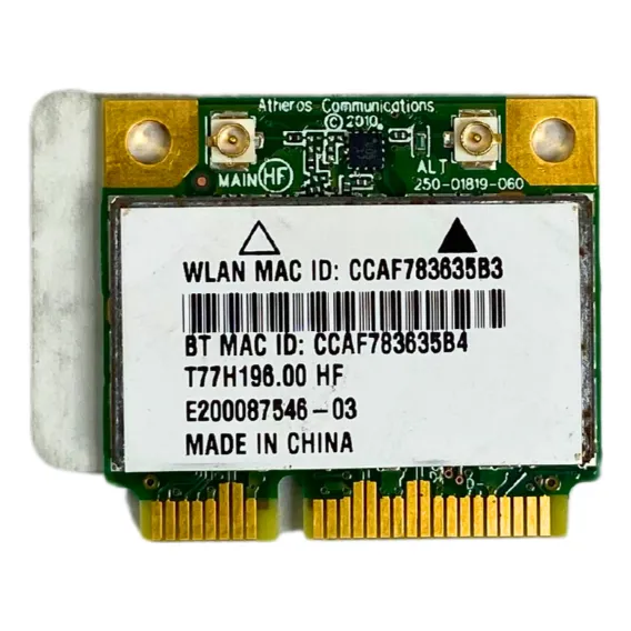 Placa Wlan Wi-fi Atheros Ar5b195 802.11n Acer Foto 1