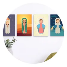 Placas Decorativas Nossa Senhora Virgem Maria 30x40 Kit 4un Foto mini  2