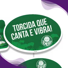Placas Divertidas Festa Futebol Palmeiras 4 Unid Festcolor Foto mini 4