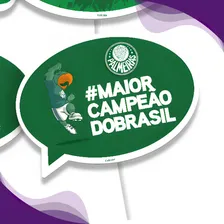 Placas Divertidas Festa Futebol Palmeiras 4 Unid Festcolor Foto mini 2
