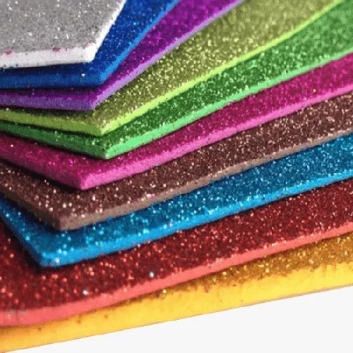 Placas Eva Dubflex Glitter 40x48 Kit Com 10 Folhas Coloridas Foto 1