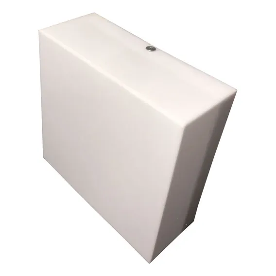 Plafon AcrÃlico Sobrepor 20x20 Cm Luminária Quadrado Cor Branco Foto 1