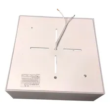 Plafon AcrÃlico Sobrepor 20x20 Cm Luminária Quadrado Cor Branco Foto mini 3