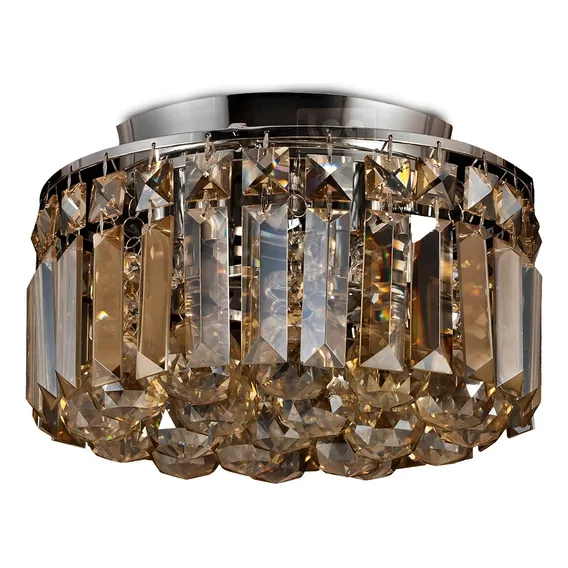 Plafon Cristal Âmbar Kri 4 Lâmp G9 25x20,5cm Bella Foto 1