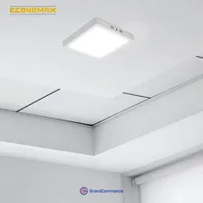 Plafon De Led Quadrado Kian Sobrepor 12w 6000k Bivolt Foto mini 3