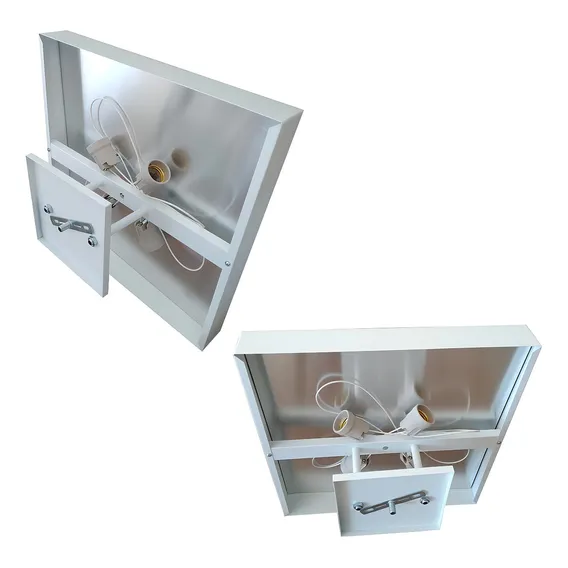 Plafon De Sobrepor Luz Indireta Luminária Pendente 40x40 Foto 1