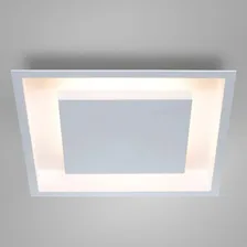 Plafon Embutido Moderno Luz Indireta 45x45 E27 Estrutura Branco 110V/220V Foto mini 4