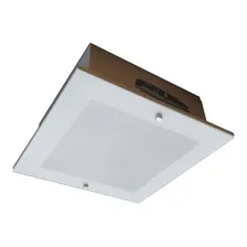 Plafon Embutir Com Vidro Externo Quadrado 40x40 Estrutura Branco 110v/220v (bivolt) Foto mini 4