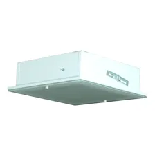 Plafon Embutir Com Vidro Externo Quadrado 40x40 Estrutura Branco 110v/220v (bivolt) Foto  mini 1
