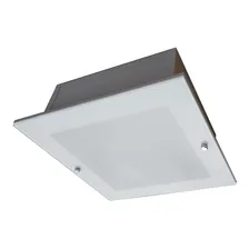 Plafon Embutir Com Vidro Externo Quadrado 40x40 Estrutura Branco 110v/220v (bivolt) Foto mini  2
