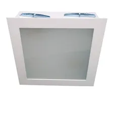 Plafon Embutir Com Vidro Interno Quadrado 30x30 Estrutura Branco 110v/220v (bivolt) Foto mini  2