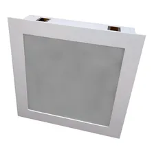 Plafon Embutir Com Vidro Interno Quadrado 30x30 Estrutura Branco 110v/220v (bivolt) Foto mini  3