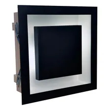 Plafon Embutir Luz Indireta G9 25x25 Preto Com Branco 110v/220v Foto mini  2