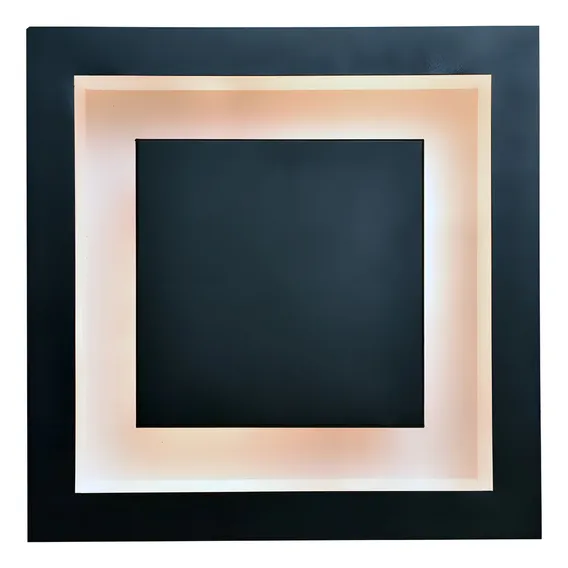 Plafon Embutir Luz Indireta G9 25x25 Preto Com Branco 110v/220v Foto 1