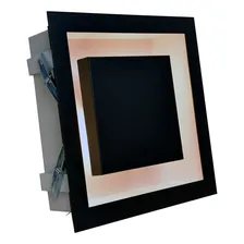 Plafon Embutir Luz Indireta G9 25x25 Preto Com Branco 110v/220v Foto mini 4
