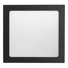 Plafon Embutir Quadrado Preto 18w Autovolt 6500k Taschibra 110v/220v Foto mini 1