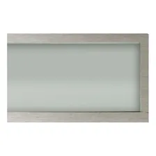 Plafon Escovado Embutir Retangular 75cm Aluminio 2 Lampadas Foto  mini 1