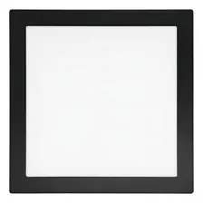 Plafon Led Embutido Quadrado 18w Borda Preta Foto  mini 1