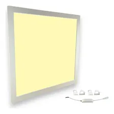 Plafon Led Luminária Embutir 40w Painel Bivolt 40x40 Estrutura Branco Quente Foto mini 3