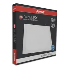 Plafon Led Quadrado 18w Painel Embutir Slim Avant 6500k Foto mini 3