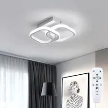 Plafon Led Quadrado Sobrepor Luminária Com Controle Remoto Dimmer Bivolt Spot Teto Sala Quarto Banheiro Lustre Berlim Branco Luz Branco Quente Frio Natural Industrial Casa Attract 4x4sc Foto  mini 1