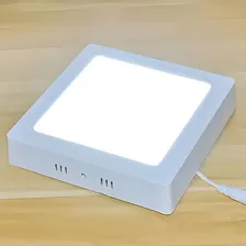Plafon Luminaria Sobrepor Led Quadrado Spot 12w Branco Frio Foto mini 4