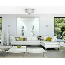 Plafon Lustre De Cristal 30cm Sala Hall Quarto Corredor 311 Cor Cromado 110V/220V Foto  mini 1
