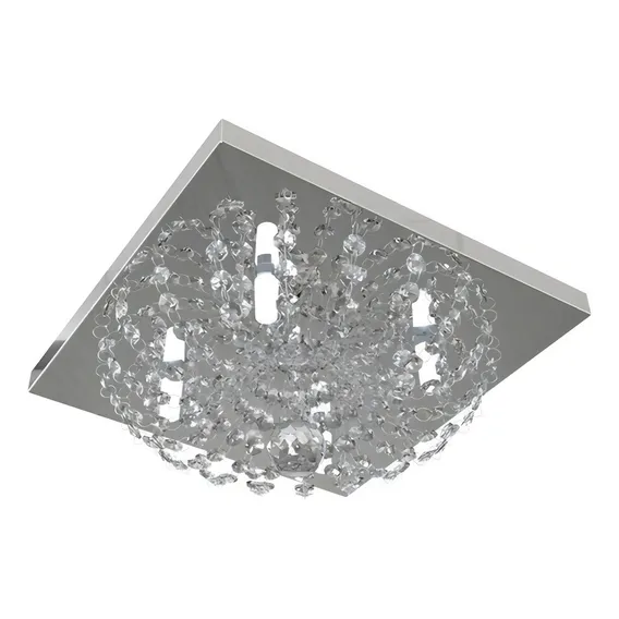 Plafon Lustre De Cristal 30cm Sala Hall Quarto Corredor 960 Cor Inox espelhado 110V/220V Foto 1