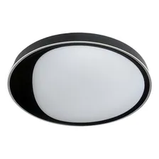 Plafon Moderno Led 3d 50cm Preto Sala Quarto Corredor Hall Foto mini 1