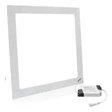 Plafon Painel Led 18w Embutir Quadrado Slim Branco Frio Foto mini 1