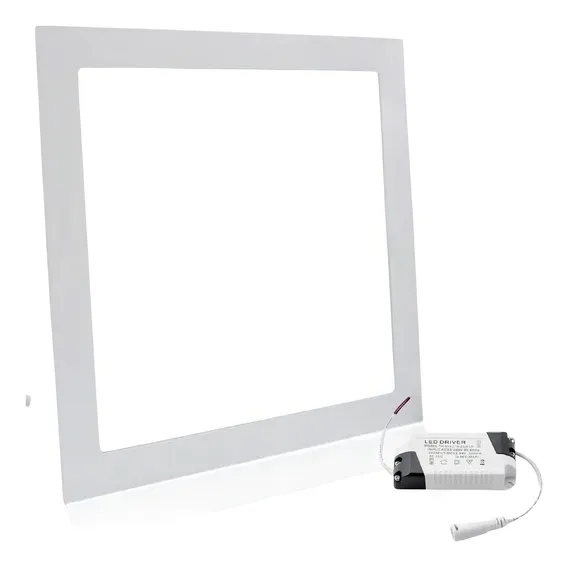 Plafon Painel Led 18w Embutir Quadrado Slim Branco Frio Foto 1
